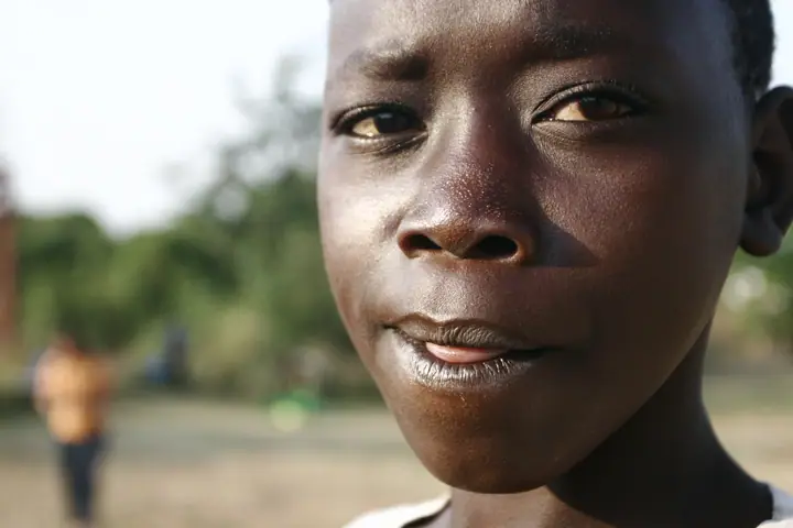 A student pauses for a close-up